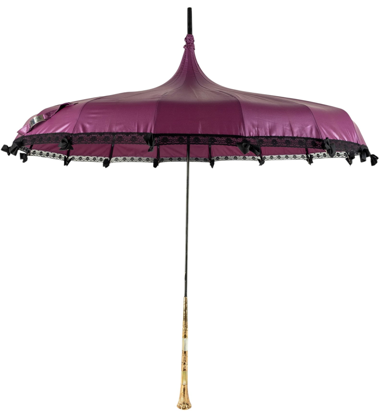 Victorian Umbrella with Gold / Porcelain Handle (1 of 8)