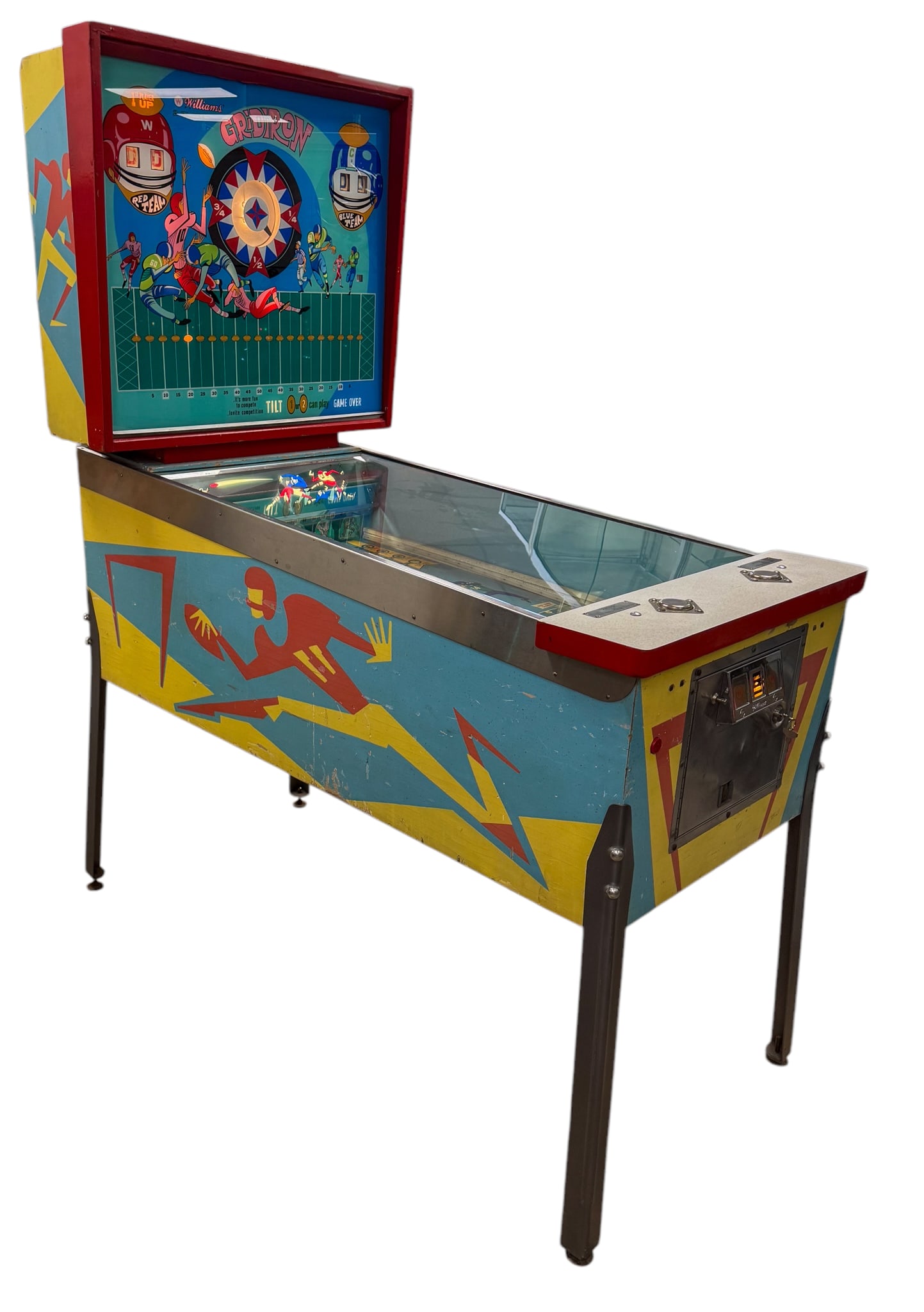 Williams 1969 Gridiron 2 Player Pinball Machine (1 of 5)