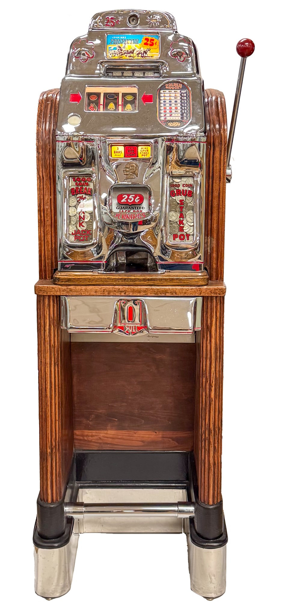O.D. Jennings Prospector 25¢ Console Slot Machine (1 of 5)