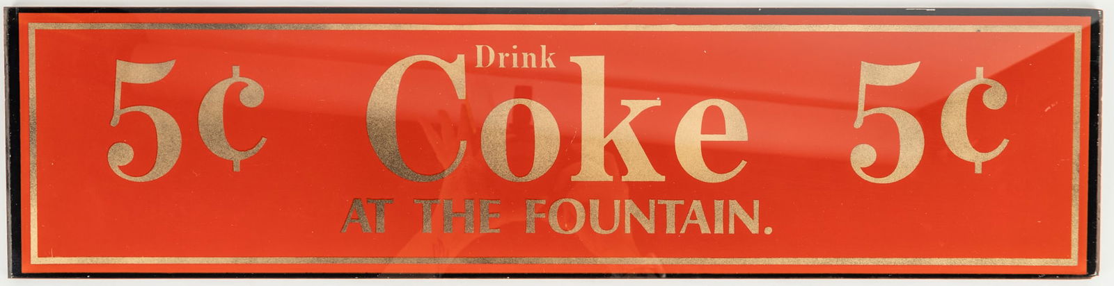 Vintage Coca Cola Reverse Painted Advertising (1 of 3)