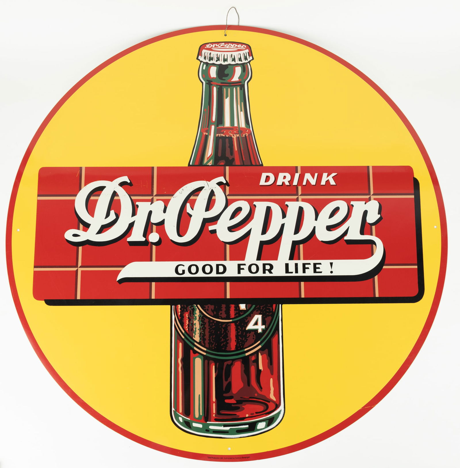 Nostalgic Large Drink Dr. Pepper Aluminum Sign (1 of 3)
