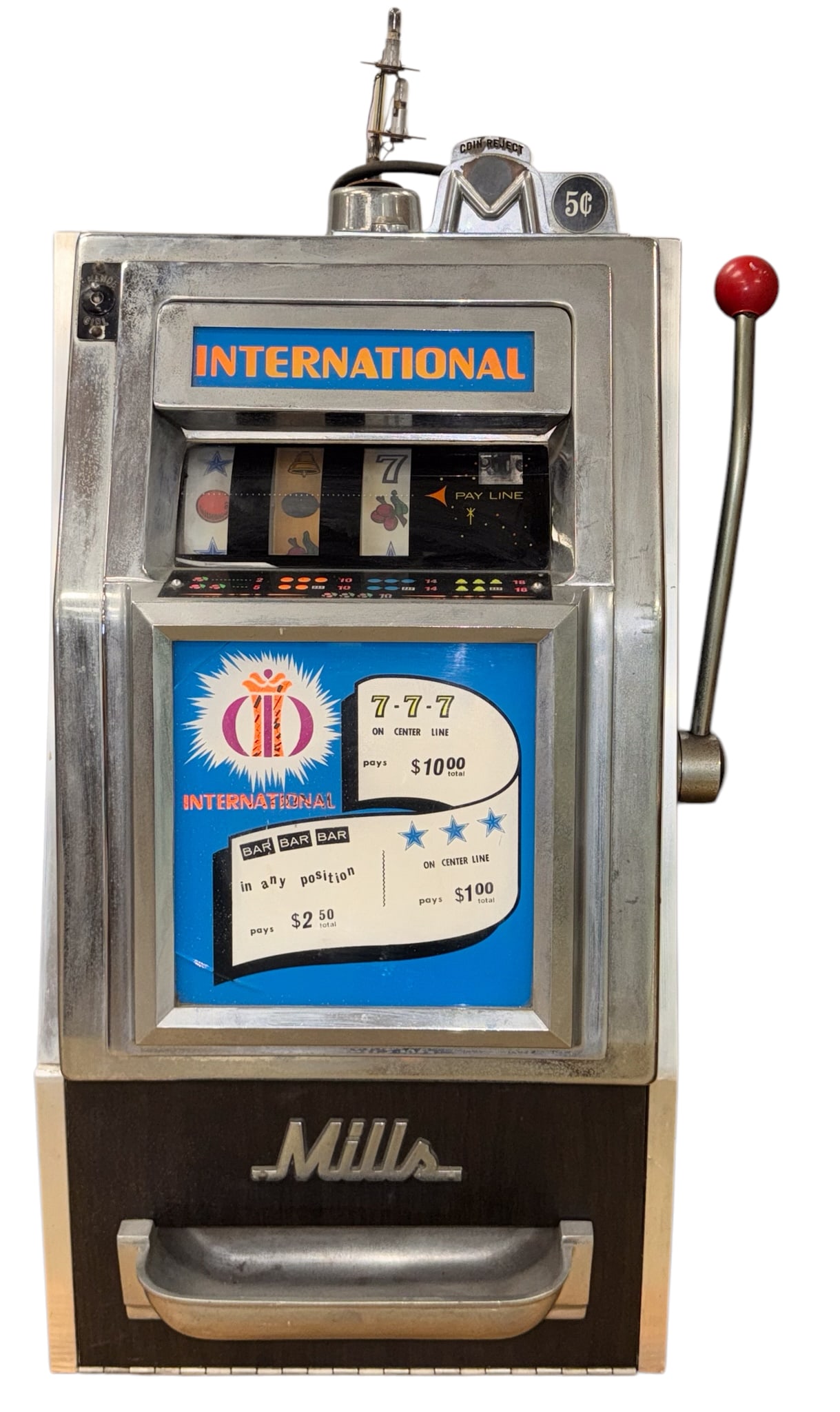 Vintage Mills International Slot Machine (1 of 4)