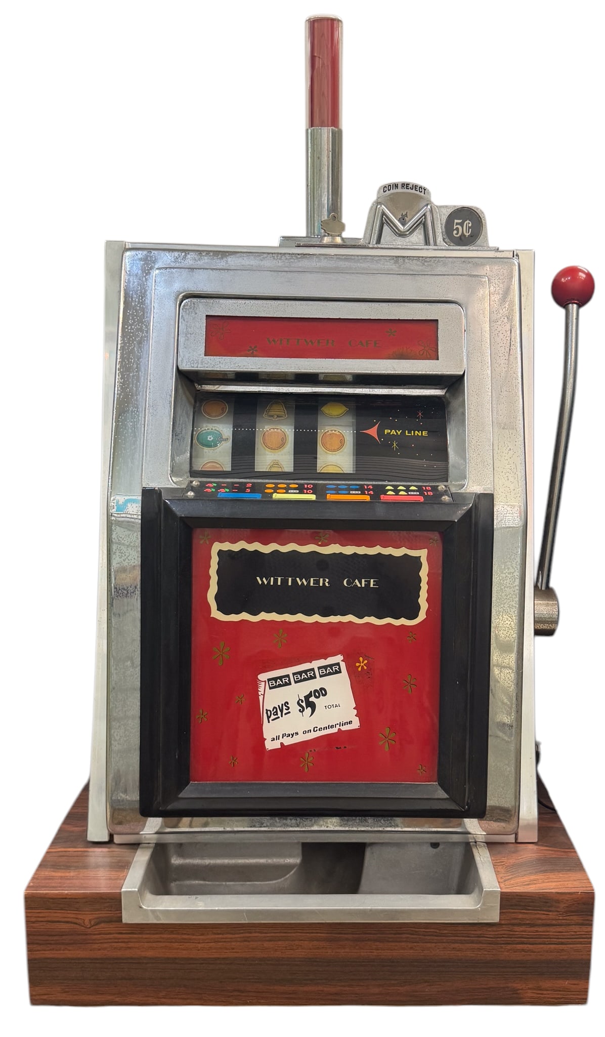 Vintage 5 Cent Slot Machine (1 of 5)