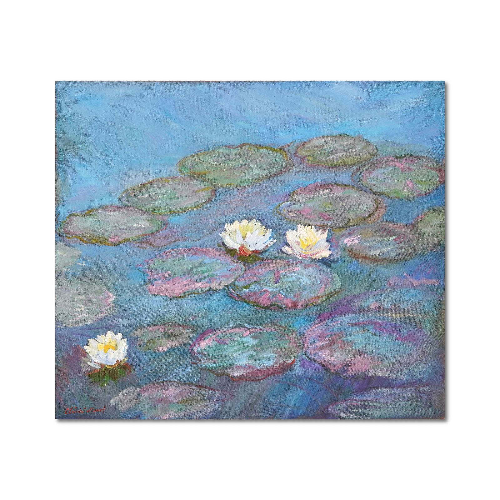 CLAUDE MONET (1840-1926), OIL ON CANVAS: Image dimensions: 36 1/4 x 31 7/8 in (92 x 81 cm) Signed (lower left) Claude Monet, the founding figure of Impressionism, spent the latter decades of his life obsessively exploring the shifting lights