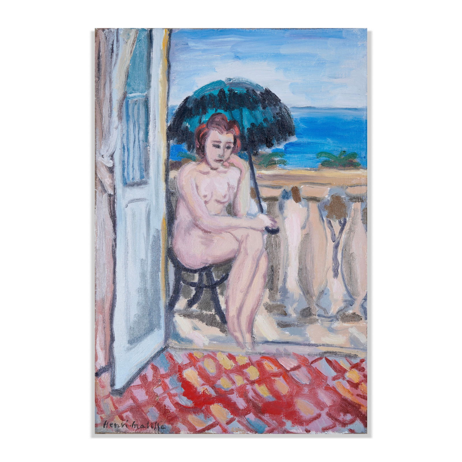 HENRI MATISSE (1869-1954), OIL ON CANVAS: Signed (lower left) Image dimensions: 23 3/4 x 15 3/4 in (60x40 cm) Henri Matisse (1869-1954) remains one of the most influential figures in the history of modern art, renowned for his revolutionary u