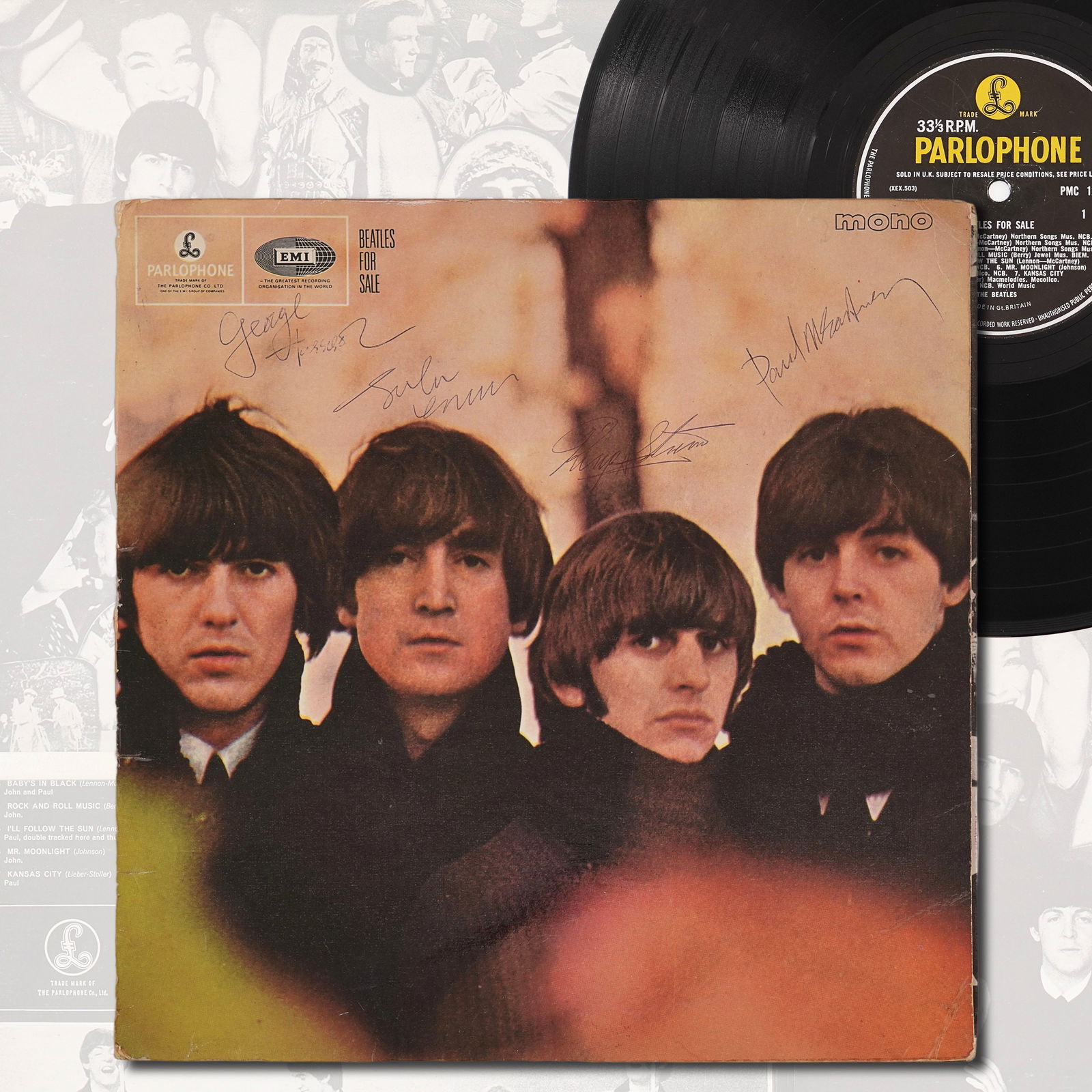 THE BEATLES FULLY SIGNED "BEATLES FOR SALE" ALBUM LP (1 of 8)