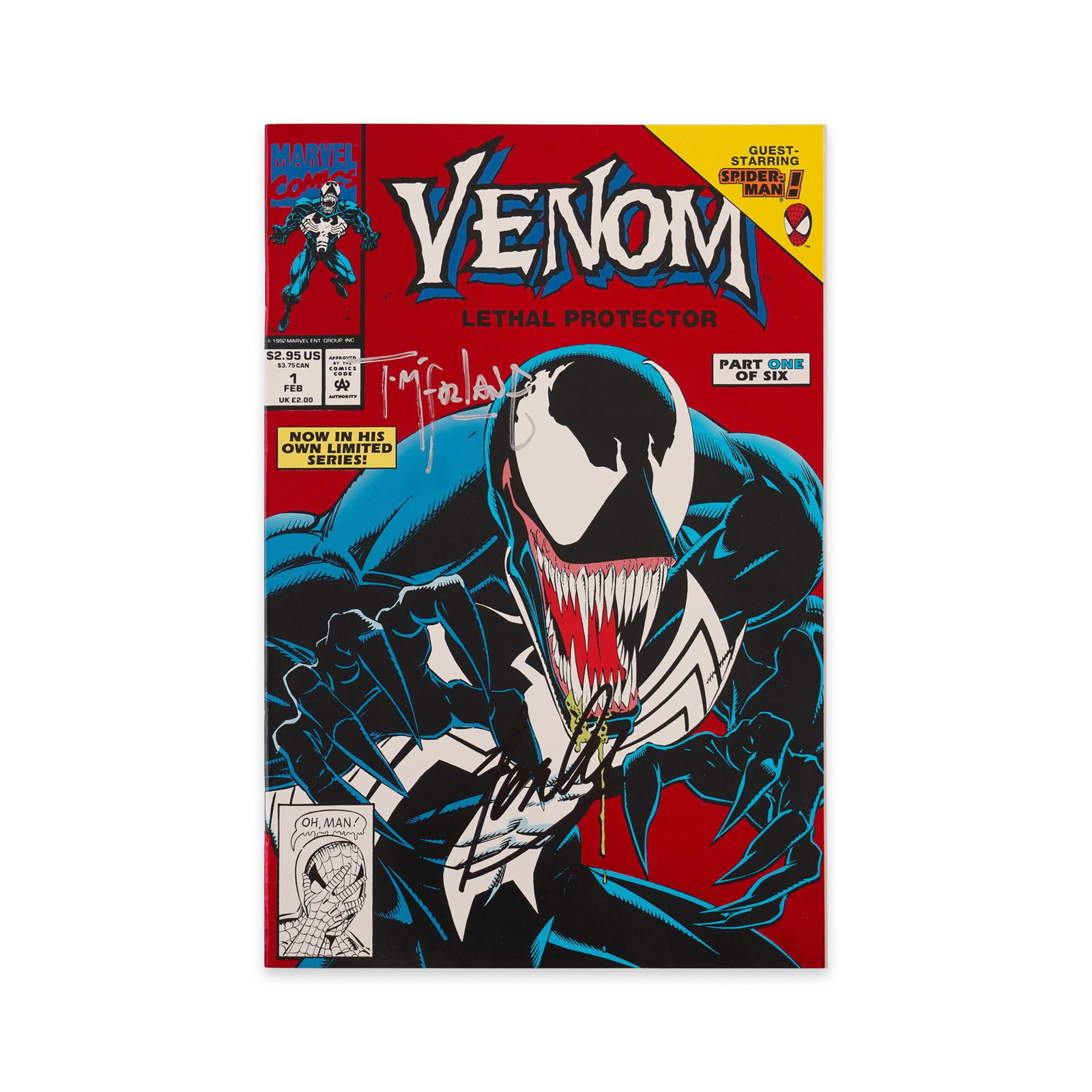 STAN LEE & TODD MCFARLANE SIGNED "VENOM: LETHAL PROTECTOR" #1 (1993, MARVEL COMICS) (1 of 4)