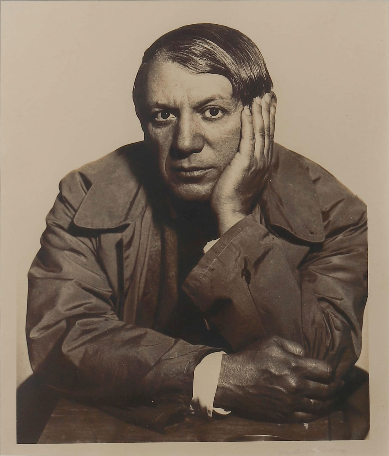 MAN RAY (1890–1976) PORTRAIT OF PABLO PICASSO, CIRCA 1932 (1 of 3)