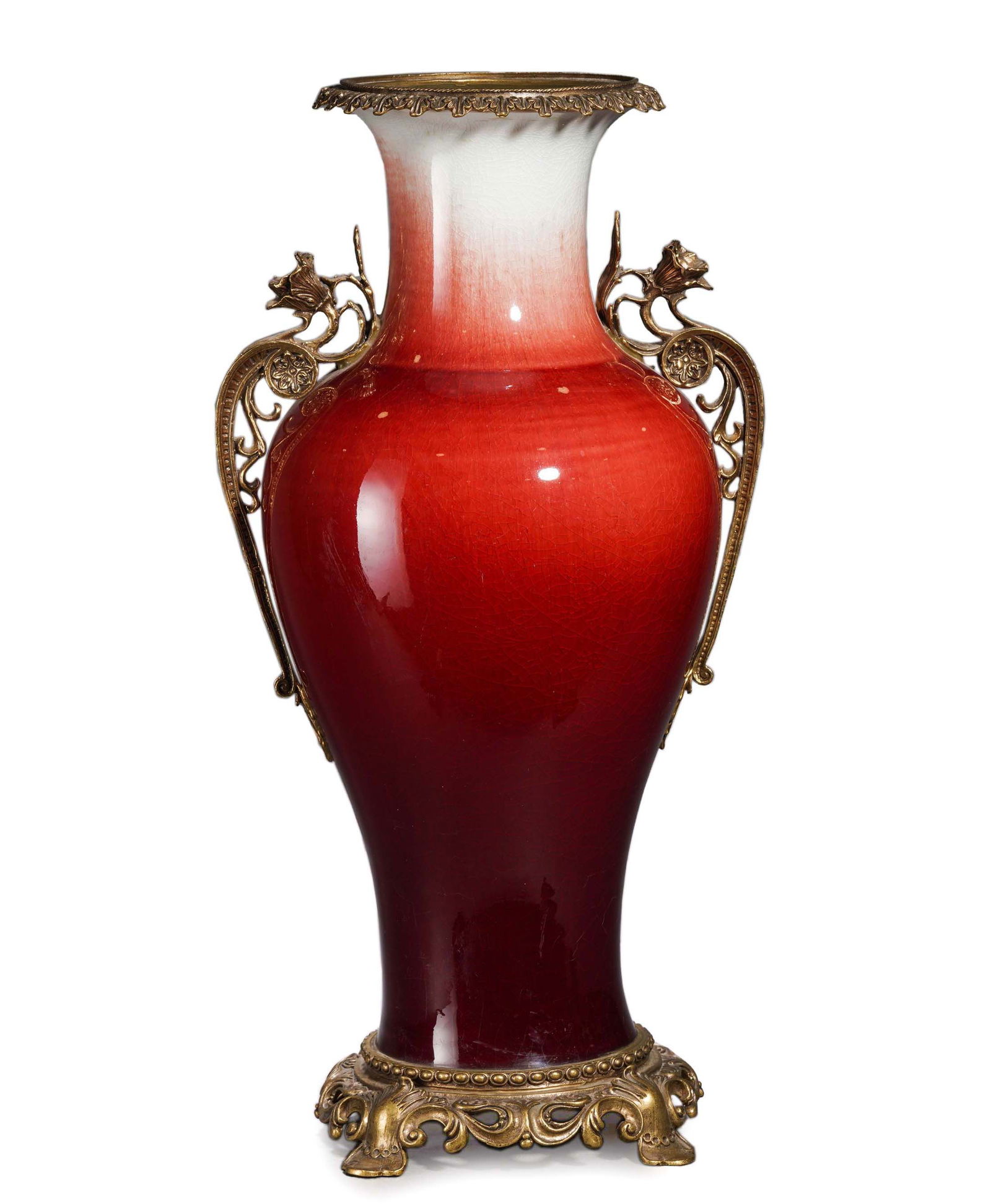 A Red-Glazed  Porcelain Vases (1 of 2)