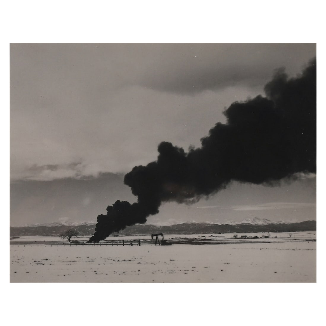 ROBERT ADAMS (B. 1937) BURNING OIL SLUDGE, WELD COUNTY, COLORADO (1 of 4)