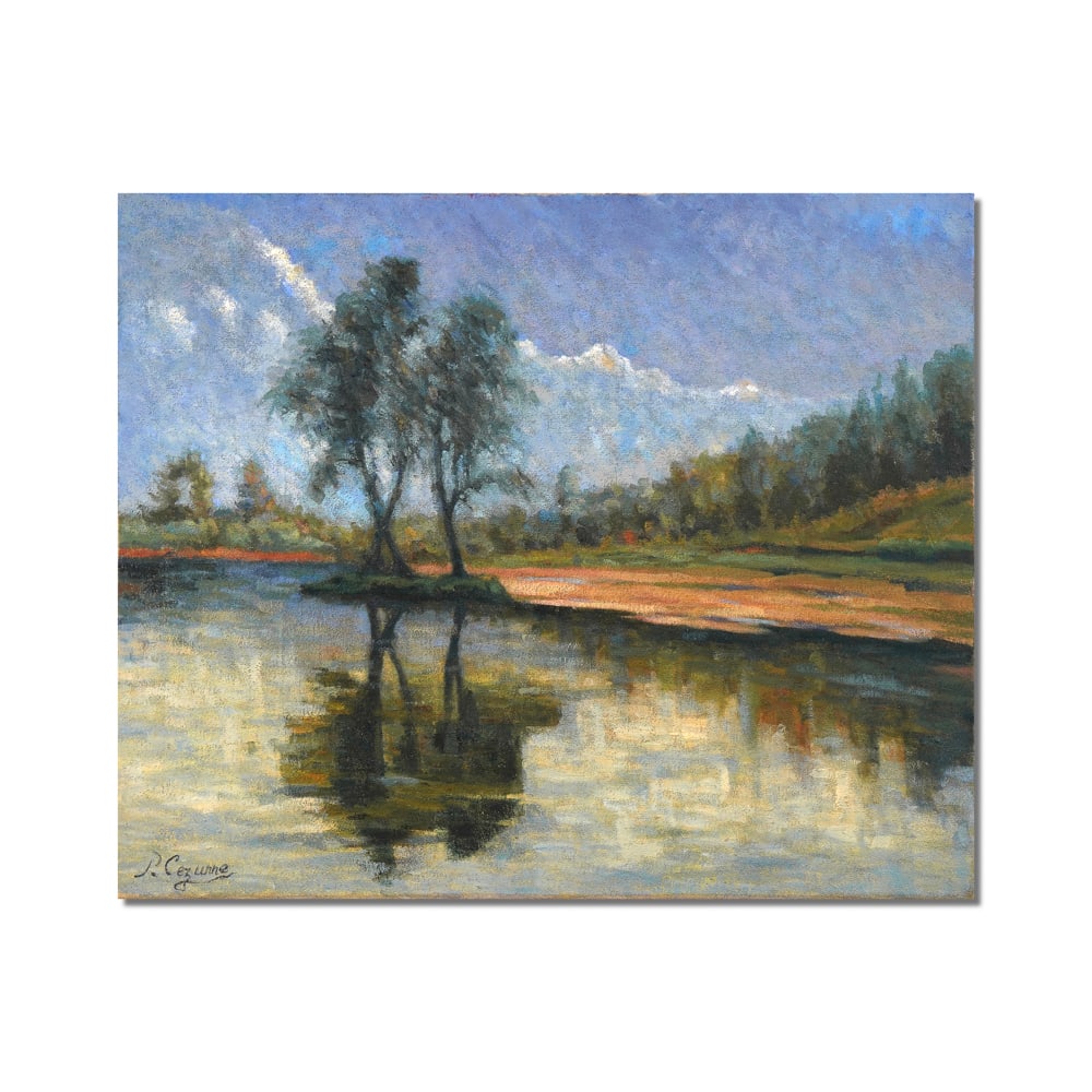 PAUL CÉZANNE (1839-1906), OIL ON CANVAS: Signed (lower left) Image Dimensions: 723 1/4 x 28 3/8 in (59 x 72 cm) This painting comes with COA. Regarded as the "father of modern art," Paul Cézanne bridged Impressionism and the birth of Cubism