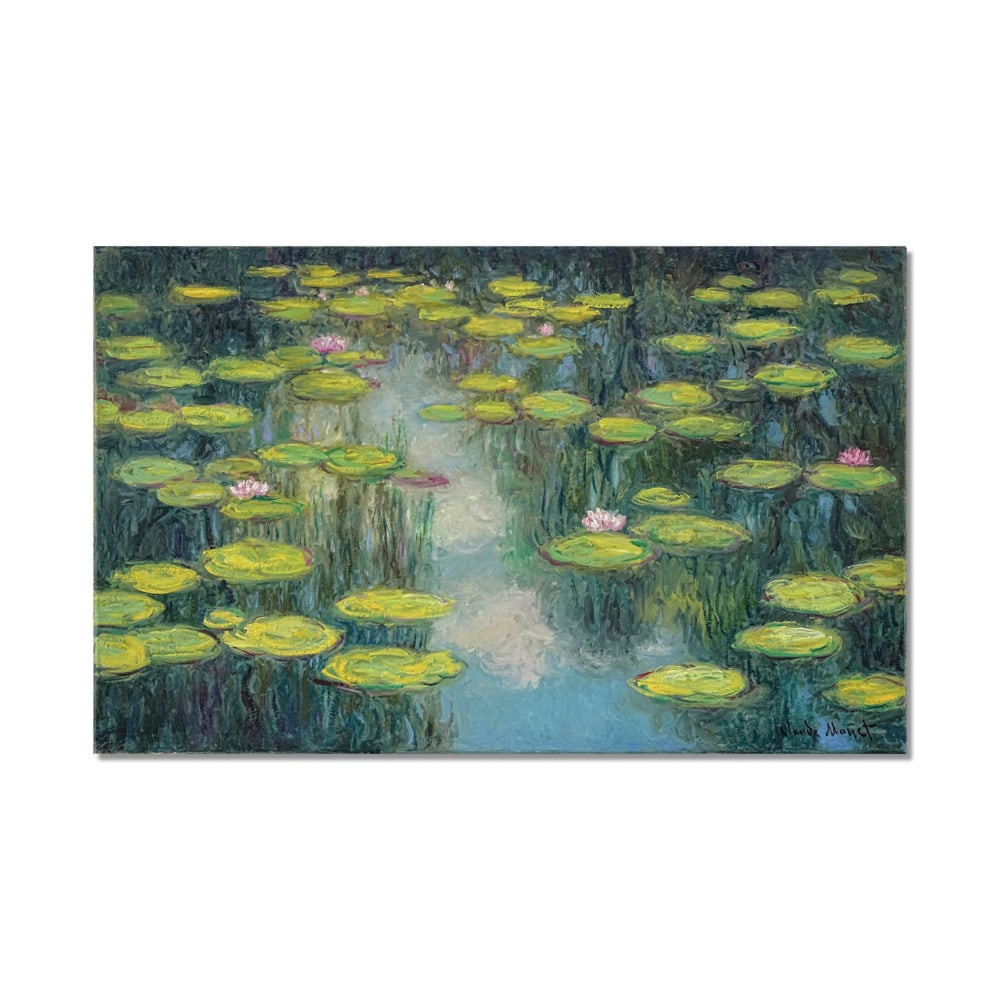 CLAUDE MONET (1840-1926), OIL ON CANVAS: Signed (lower right) Image Dimensions: 19 3/4 x 31 1/2 in (50 x 80 cm) This painting comes with COA. Claude Monet, one of the founding masters of Impressionism, dedicated the final decades of his life