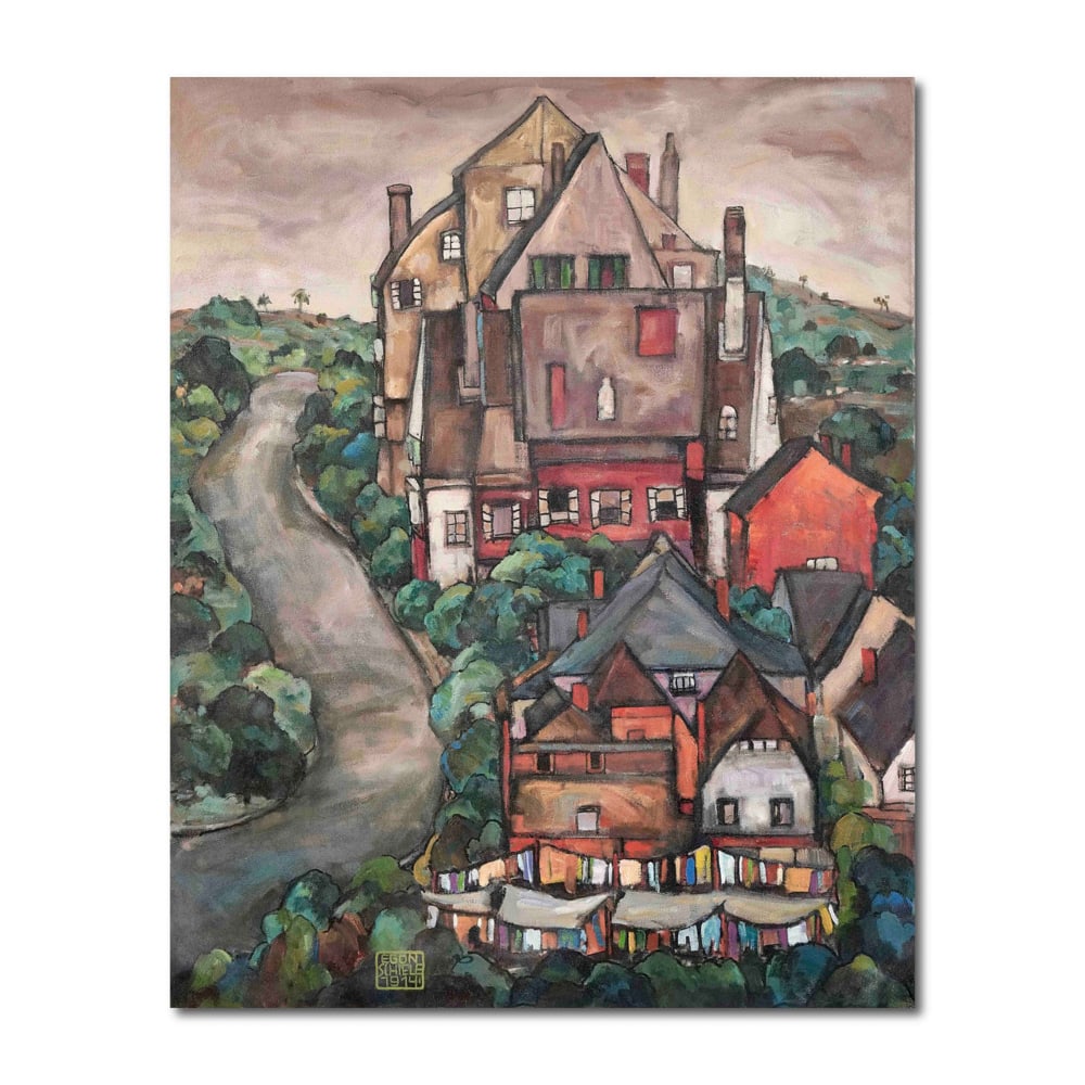 EGON SCHIELE (1890-1918), OIL ON CANVAS (1 of 2)