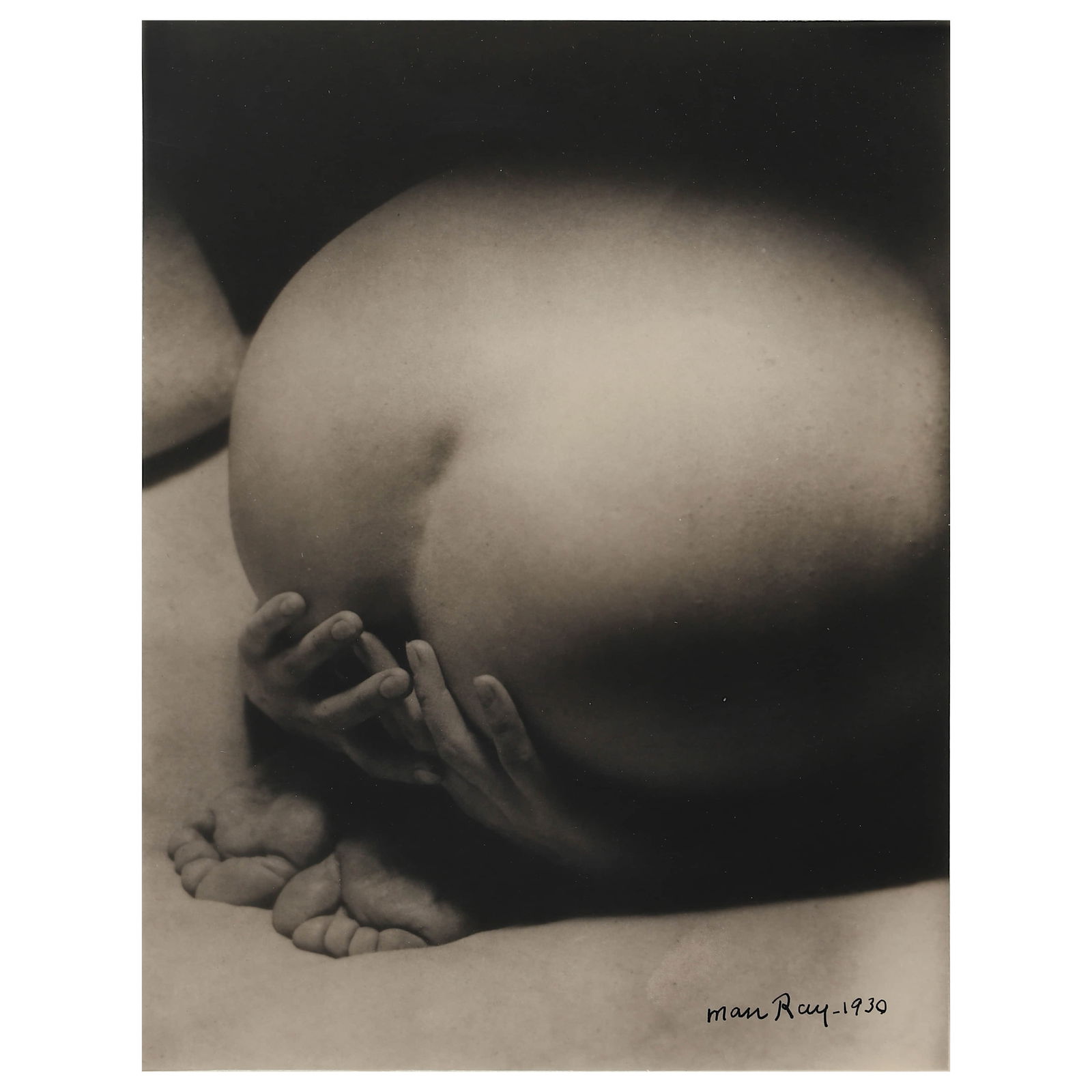 MAN RAY (1890–1976)LA PRIÈRE: Artist MAN RAY (1890–1976) Title LA PRIÈRE Material Gelatin silver print, mounted on board Signature Signed in ink at the lower right,Stamped on the verso Dimensions Photograph 7 1/16 × 9 7/16 in.