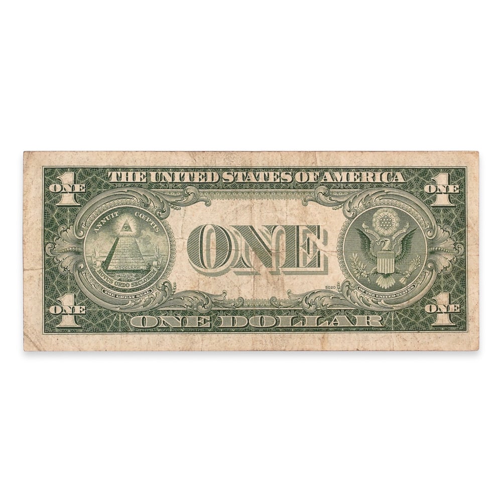 ALBERT EINSTEIN SIGNED 1935 U.S. ONE DOLLAR SILVER CERTIFICATE - 2