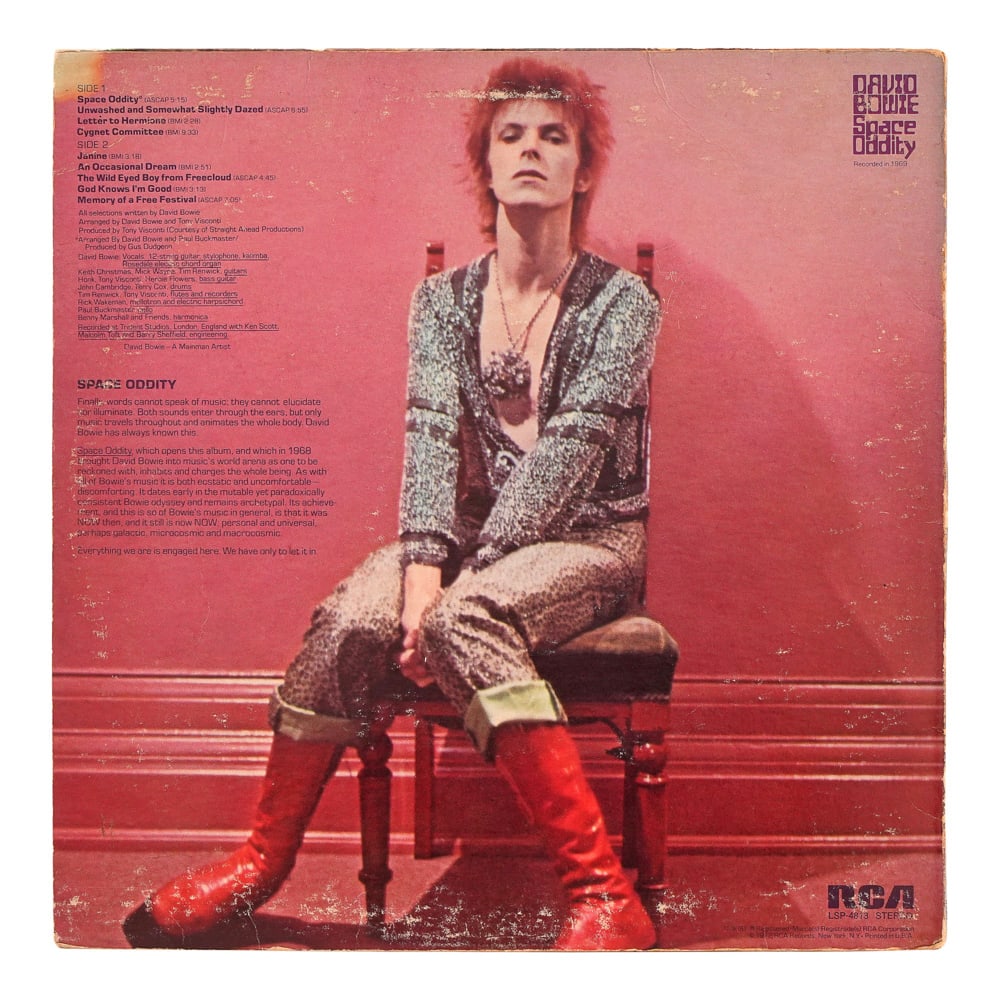 DAVID BOWIE SIGNED SPACE ODDITY LP - 2