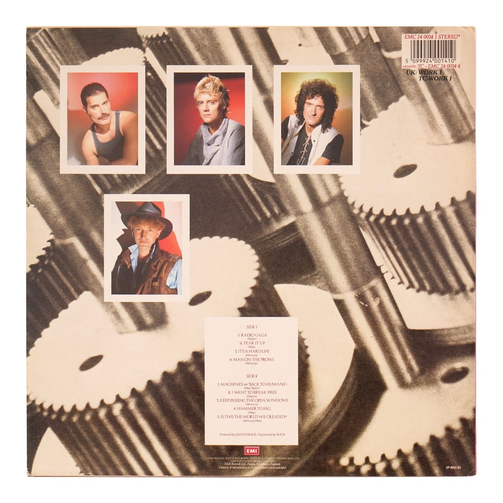 QUEEN FULLY SIGNED "THE WORKS" LP - 2