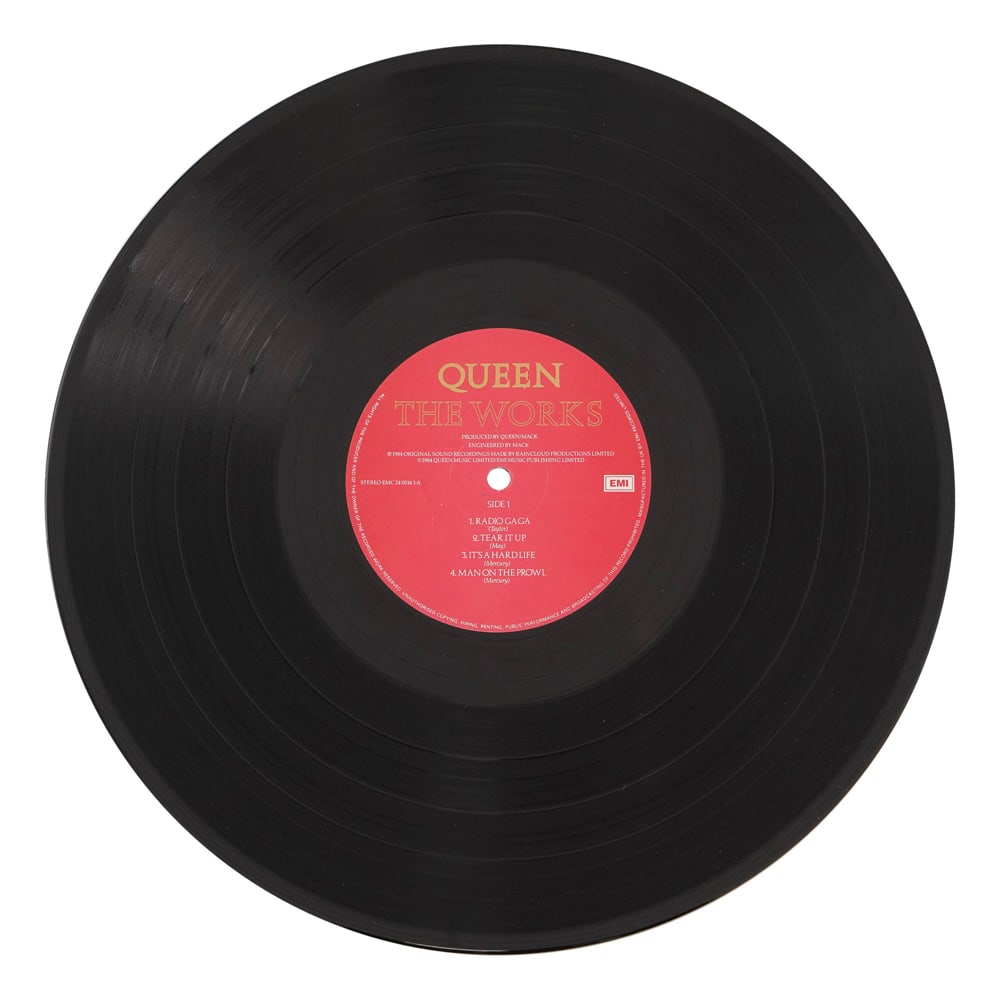 QUEEN FULLY SIGNED "THE WORKS" LP - 5