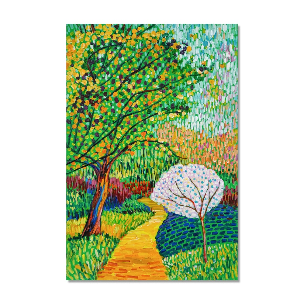 MATTHEW WONG (1984-2019), OIL ON CANVAS: Signed (verso) Image Dimensions: 35 1/2 x 23 3/4 in (90 x 60 cm) This painting comes with COA. Matthew Wong holds a distinctive place in contemporary painting, recognized for transforming the language