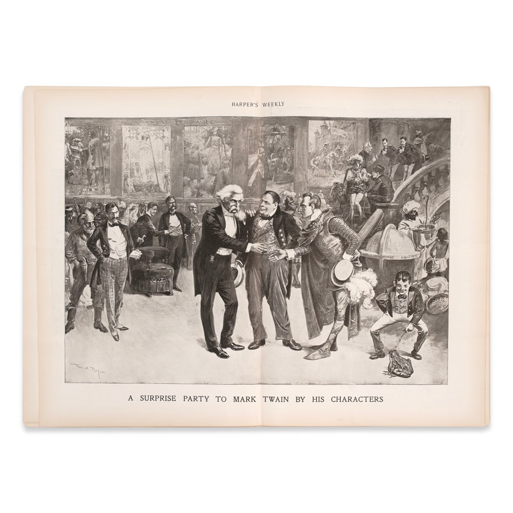 MARK TWAIN SIGNED "HARPER'S WEEKLY" MAGAZINE - 3