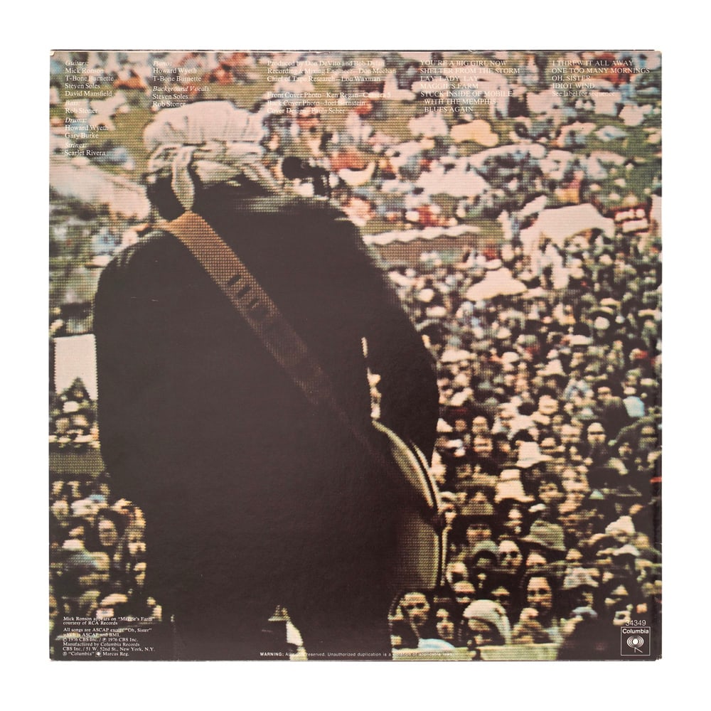 BOB DYLAN SIGNED "HARD RAIN" VINYL RECORD - 2