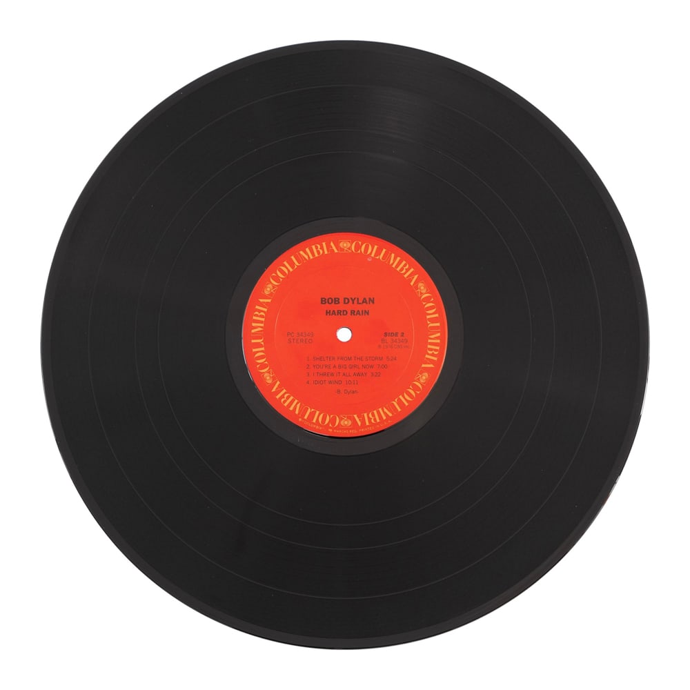 BOB DYLAN SIGNED "HARD RAIN" VINYL RECORD - 5