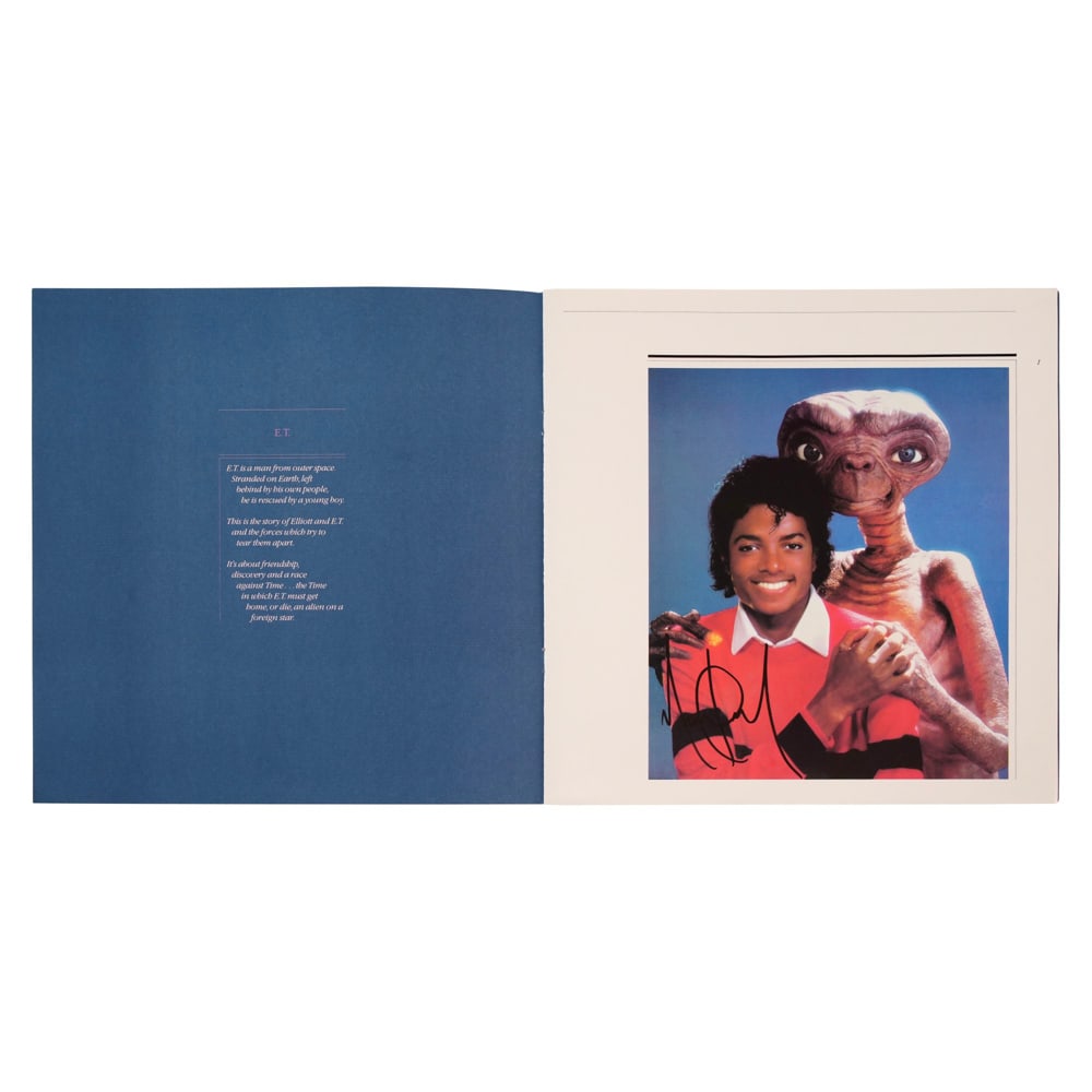MICHAEL JACKSON SIGNED "E.T." LP - 5