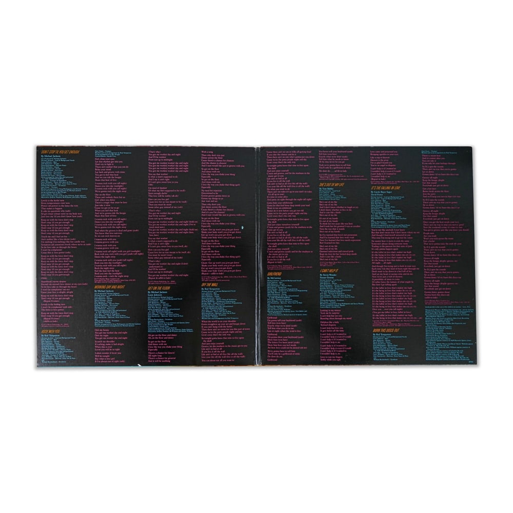 MICHAEL JACKSON SIGNED "OFF THE WALL" LP - 3