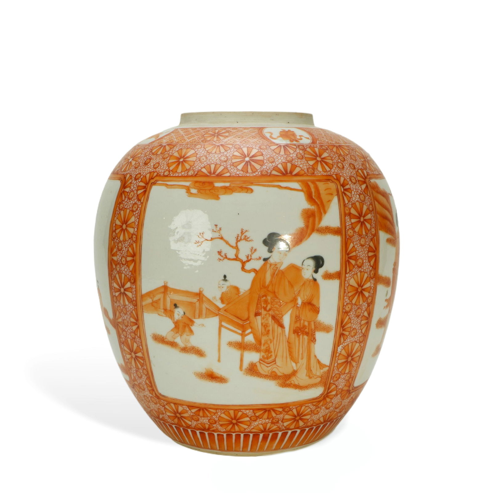 Alum - red Colored Jar with Figure Patterns (1 of 6)