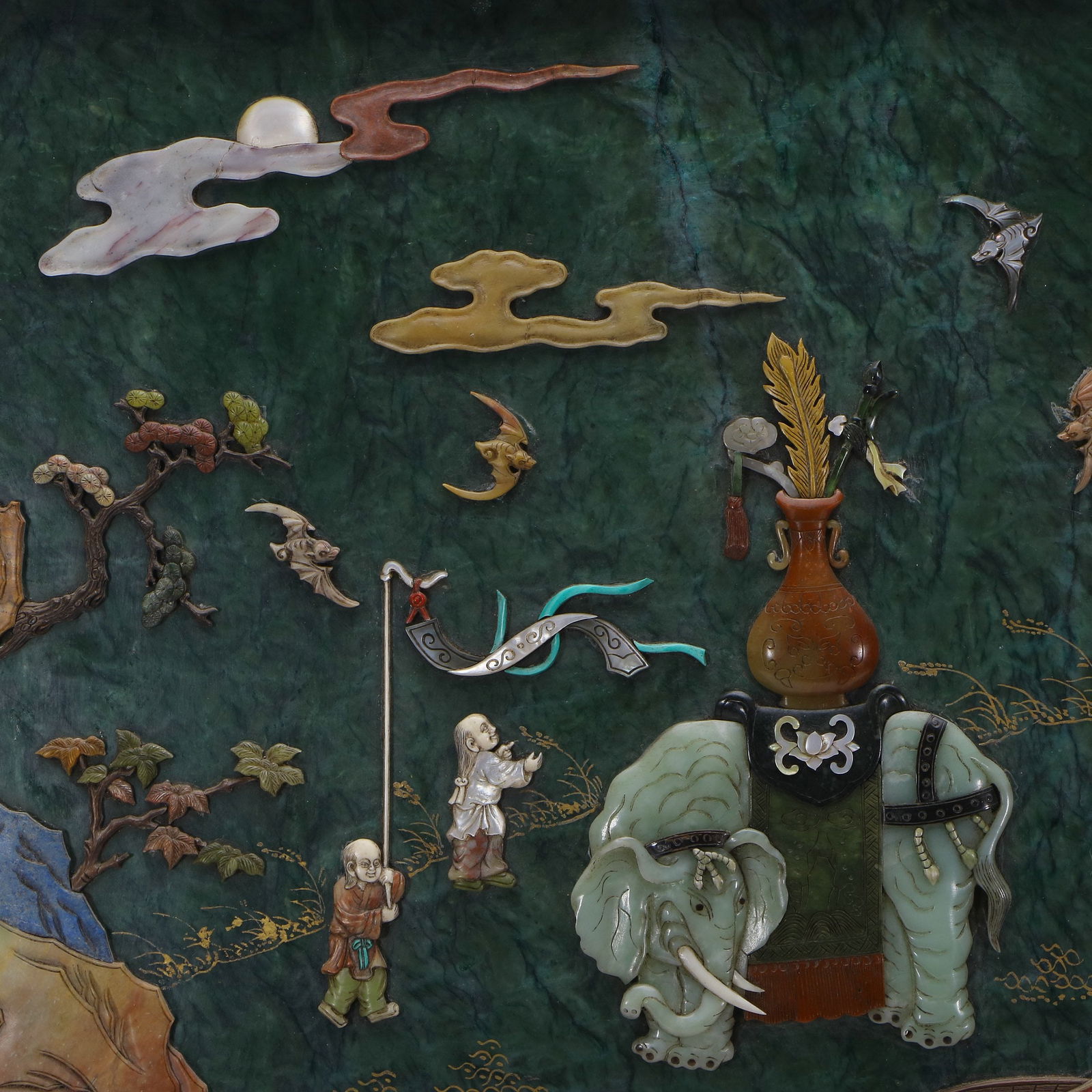 A Fine Qing Zitan-Frame Table Screen - 4