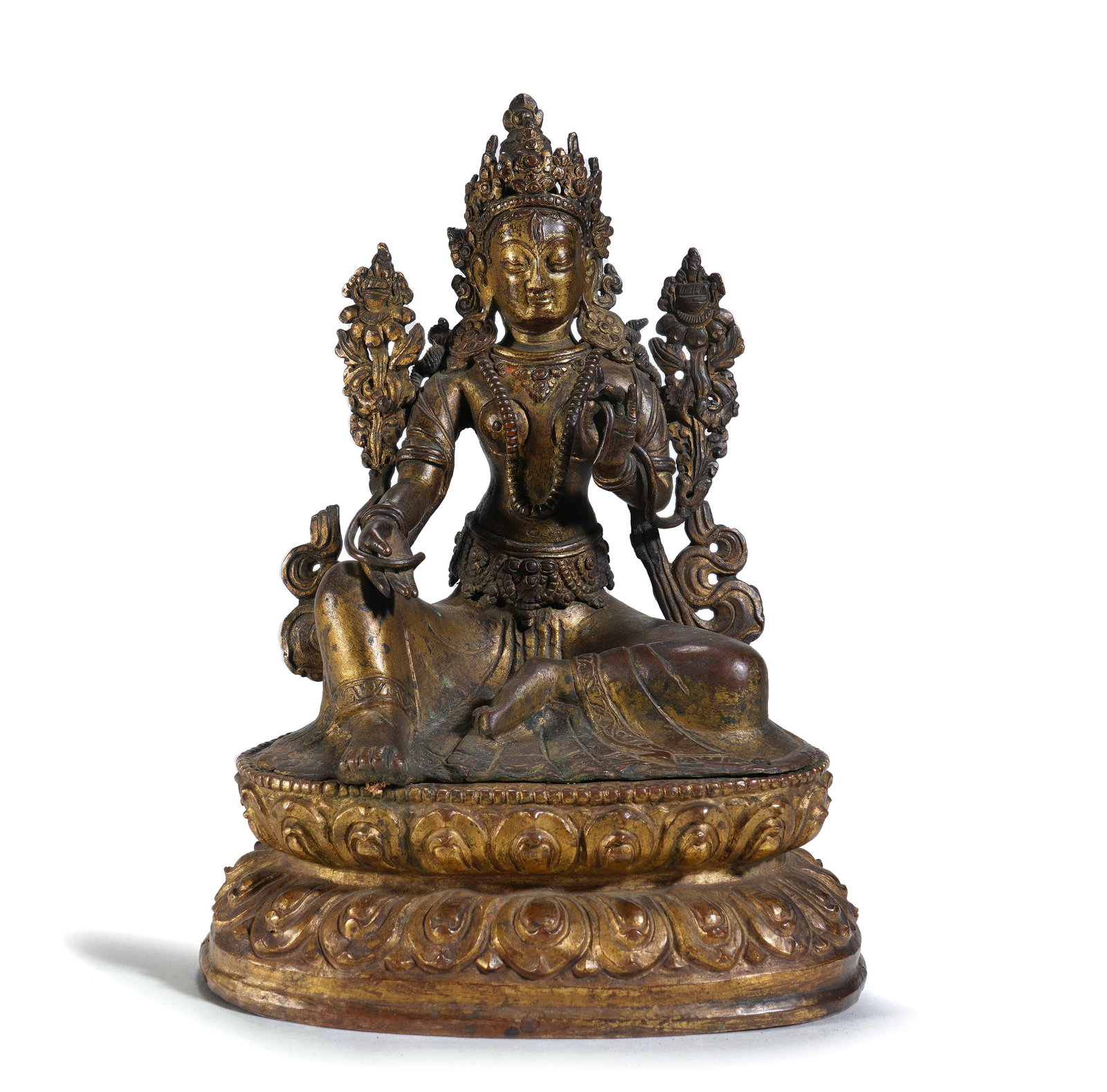 Gilt - bronze Seated Statue of Tara (1 of 9)