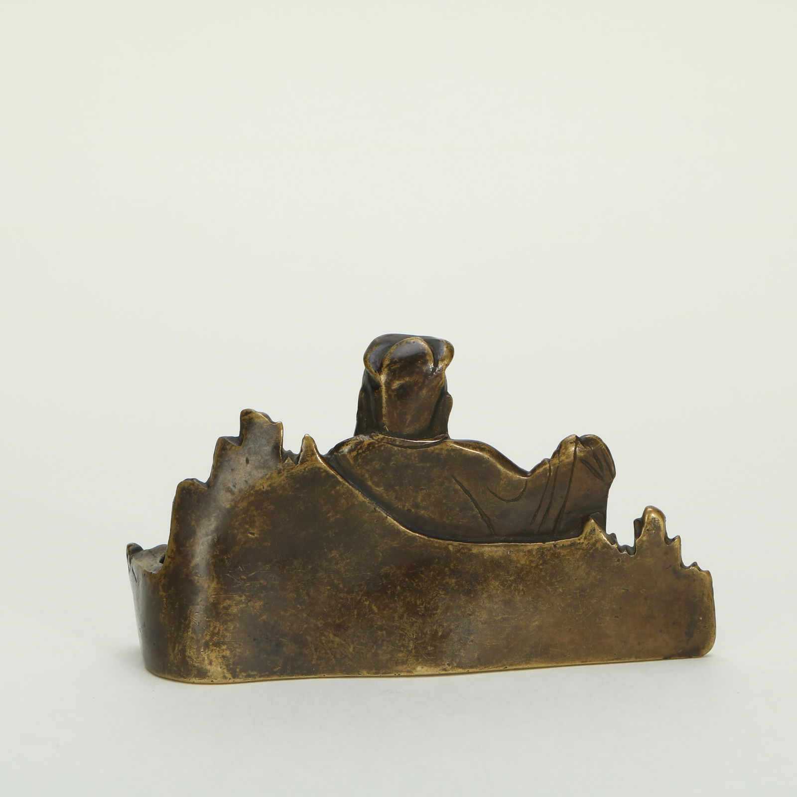 Copper Brush Licker with Figure and Landscape Patterns - 3