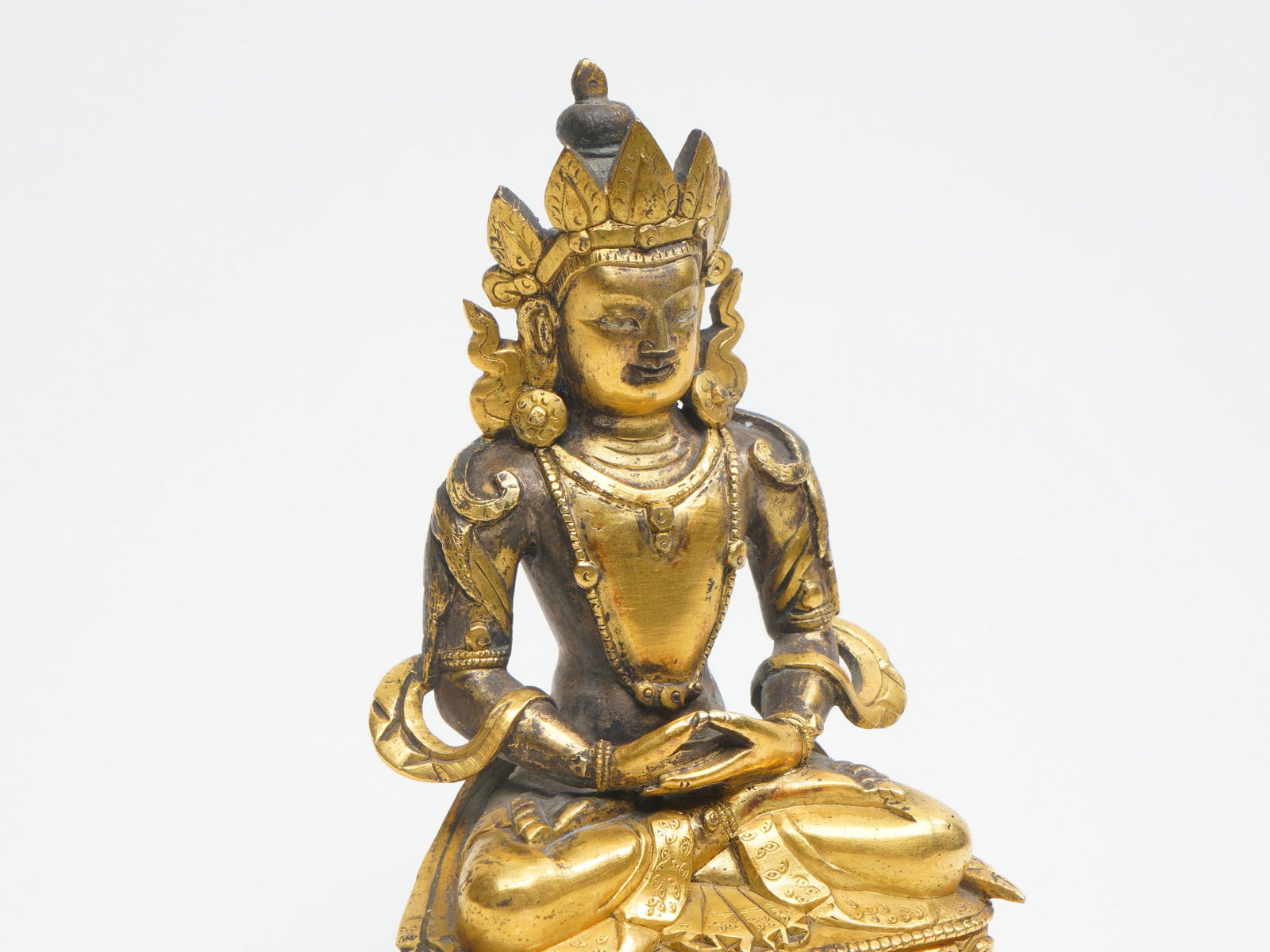 Gilt - bronze Buddha Statue - 3