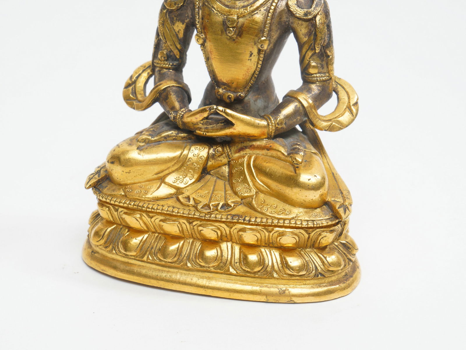 Gilt - bronze Buddha Statue - 5