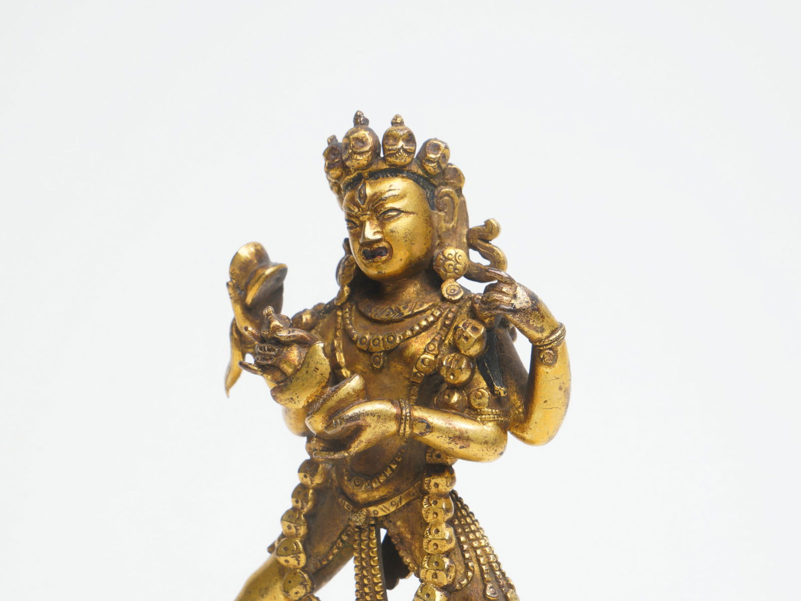 Gilt - bronze Buddha Statue - 6