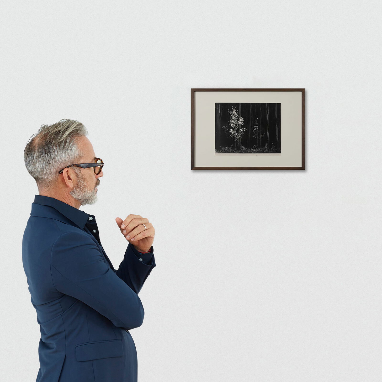 ANSEL ADAMS (1902–1984)ASPENS, NORTHERN NEW MEXICO: Artist Ansel Adams Title: ASPENS, NORTHERN NEW MEXICO Medium: Gelatin silver print, mounted on cardboard Signature: Signed in pencil “Ansel Adams” on the lower right of the mount
