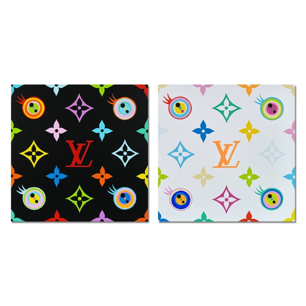 ACRYLIC ON CANVAS, IN THE STYLE OF TAKASHI MURAKAMI (B.1962): Description Technique: Acrylic On Canvas Visual Description: Image Dimensions: 23 5/8 x 23 5/8 in (60 x 60 cm) Takashi Murakami, one of the most iconic figures in contemporary Japanese art, is widely