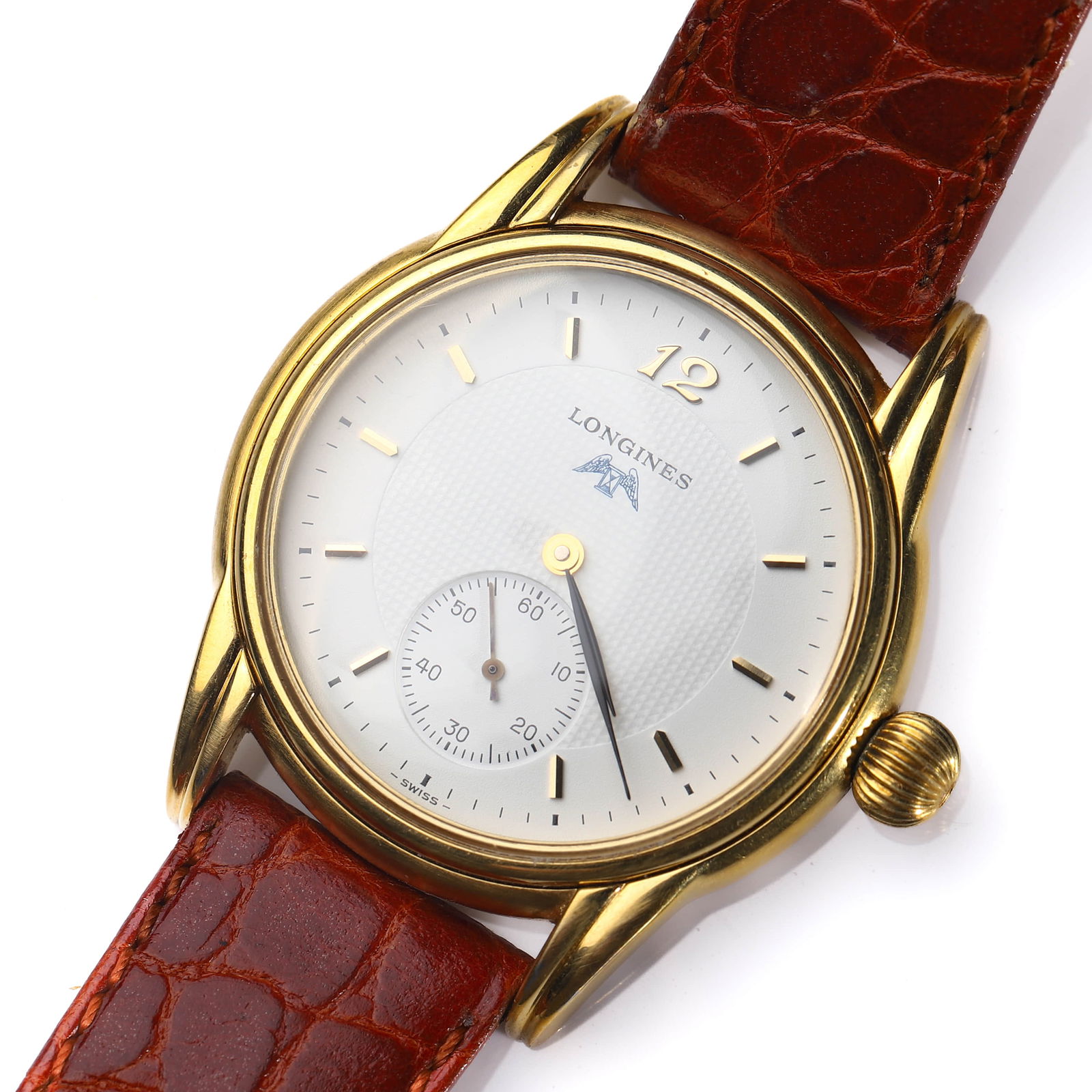 LONGINES GOLD WRISTWATCH WITH SMALL SECONDS (1 of 8)