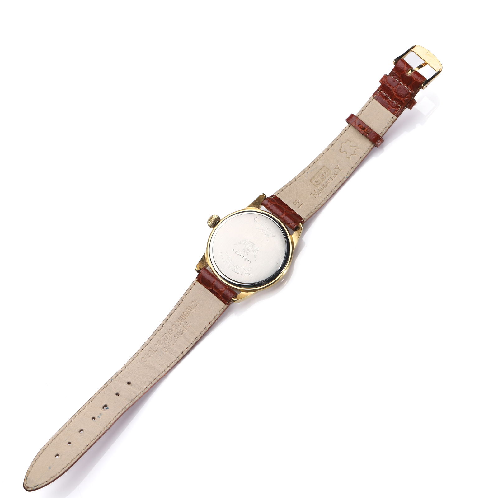 LONGINES GOLD WRISTWATCH WITH SMALL SECONDS - 5