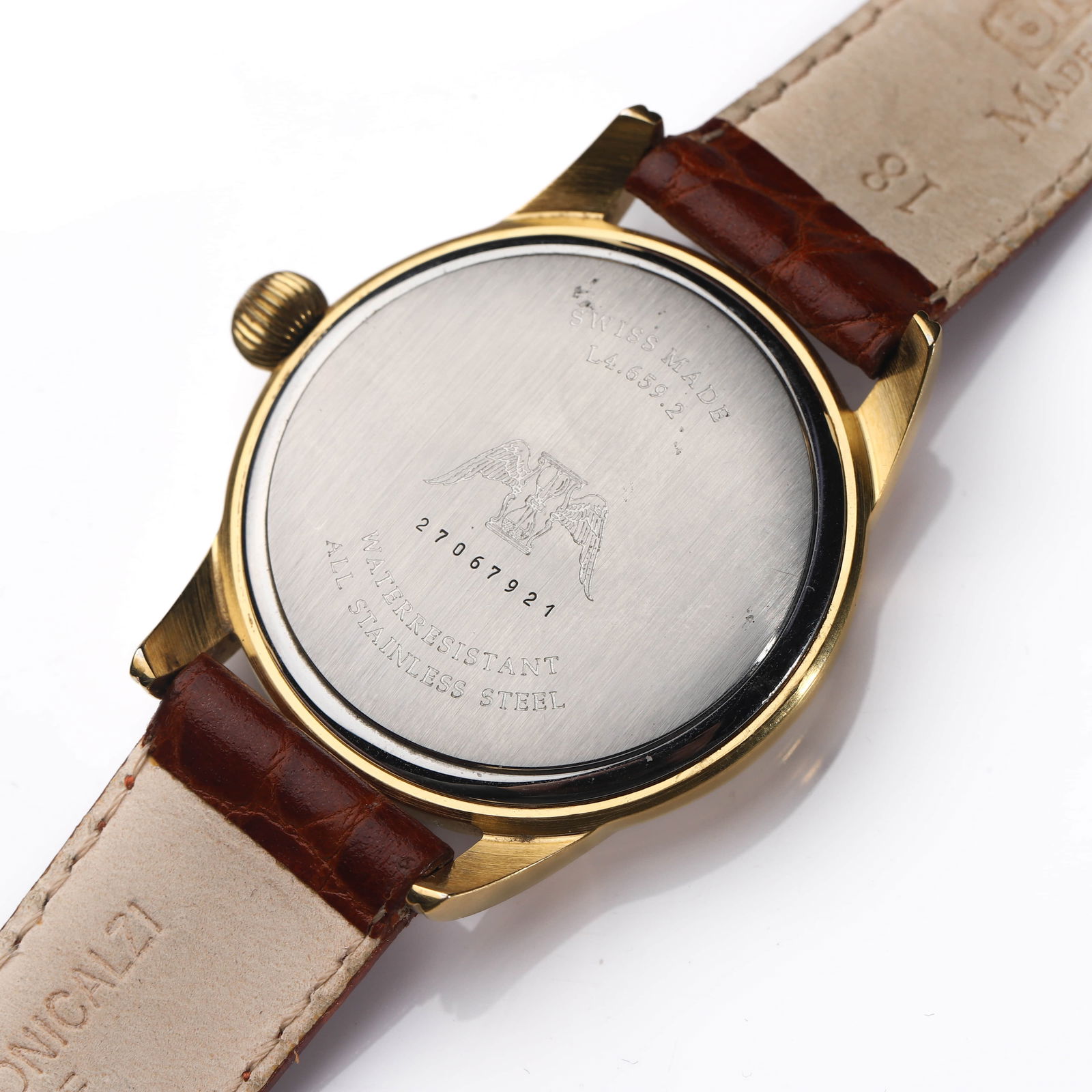 LONGINES GOLD WRISTWATCH WITH SMALL SECONDS - 6