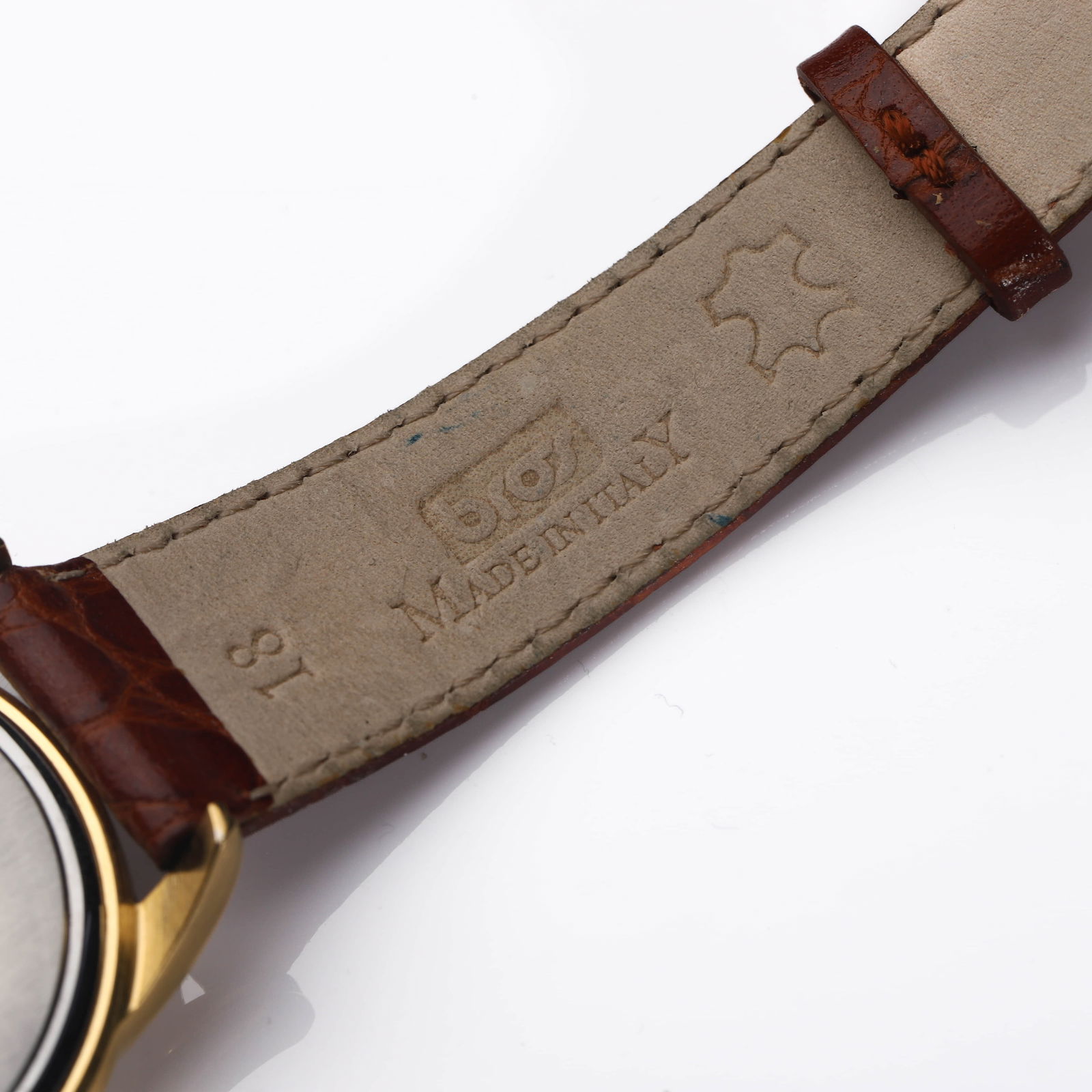 LONGINES GOLD WRISTWATCH WITH SMALL SECONDS - 8