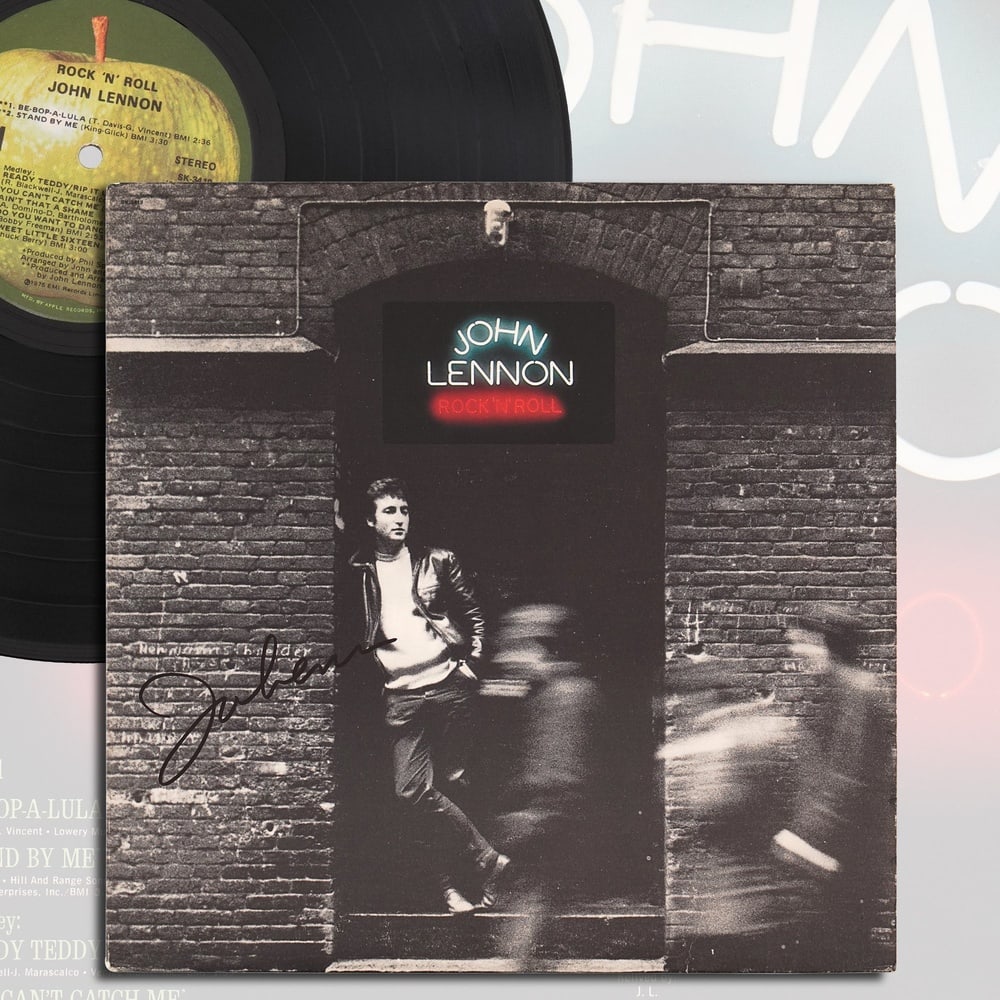 JOHN LENNON FULLY SIGNED "ROCK 'N' ROLL" LP (1 of 4)