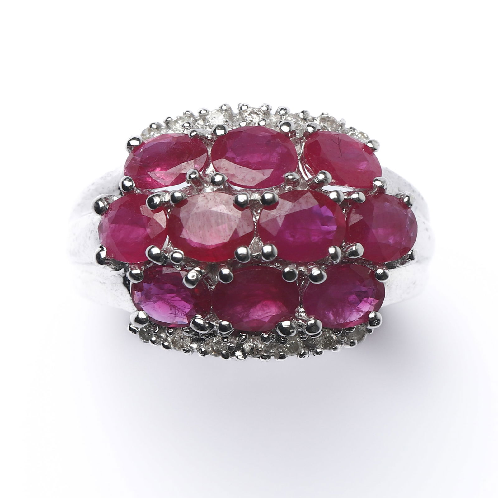 18K GOLD RUBY AND DIAMOND RING - 2