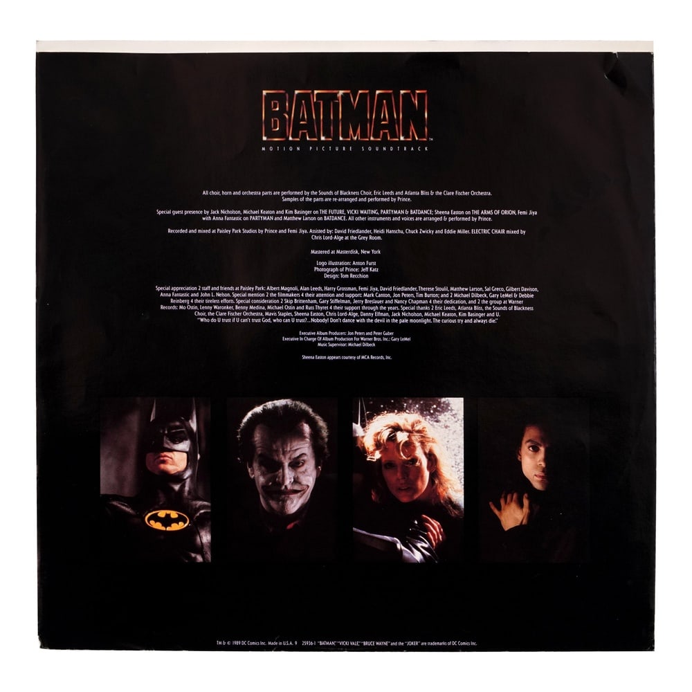 PRINCE SIGNED BATMAN LP - 4