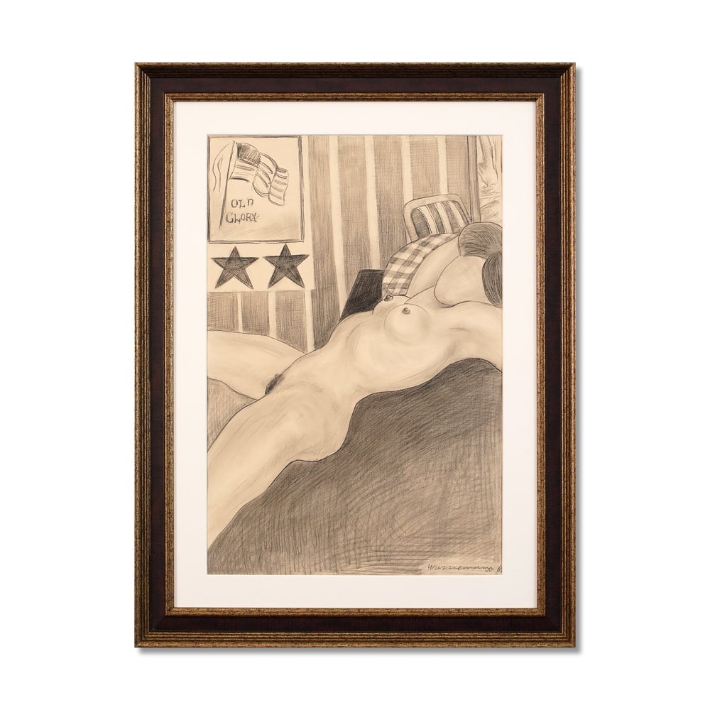 TOM WESSELMANN (1931-2004), CHARCOAL ON PAPER: Signed (lower right) Image Dimensions: 23 3/8 x 15 3/4 in (59.3 x 40 cm) Framed Dimensions: 30 3/4 x 23 in (78 x 58.5 cm) This painting comes with COA. Tom Wesselmann remains one of the defining