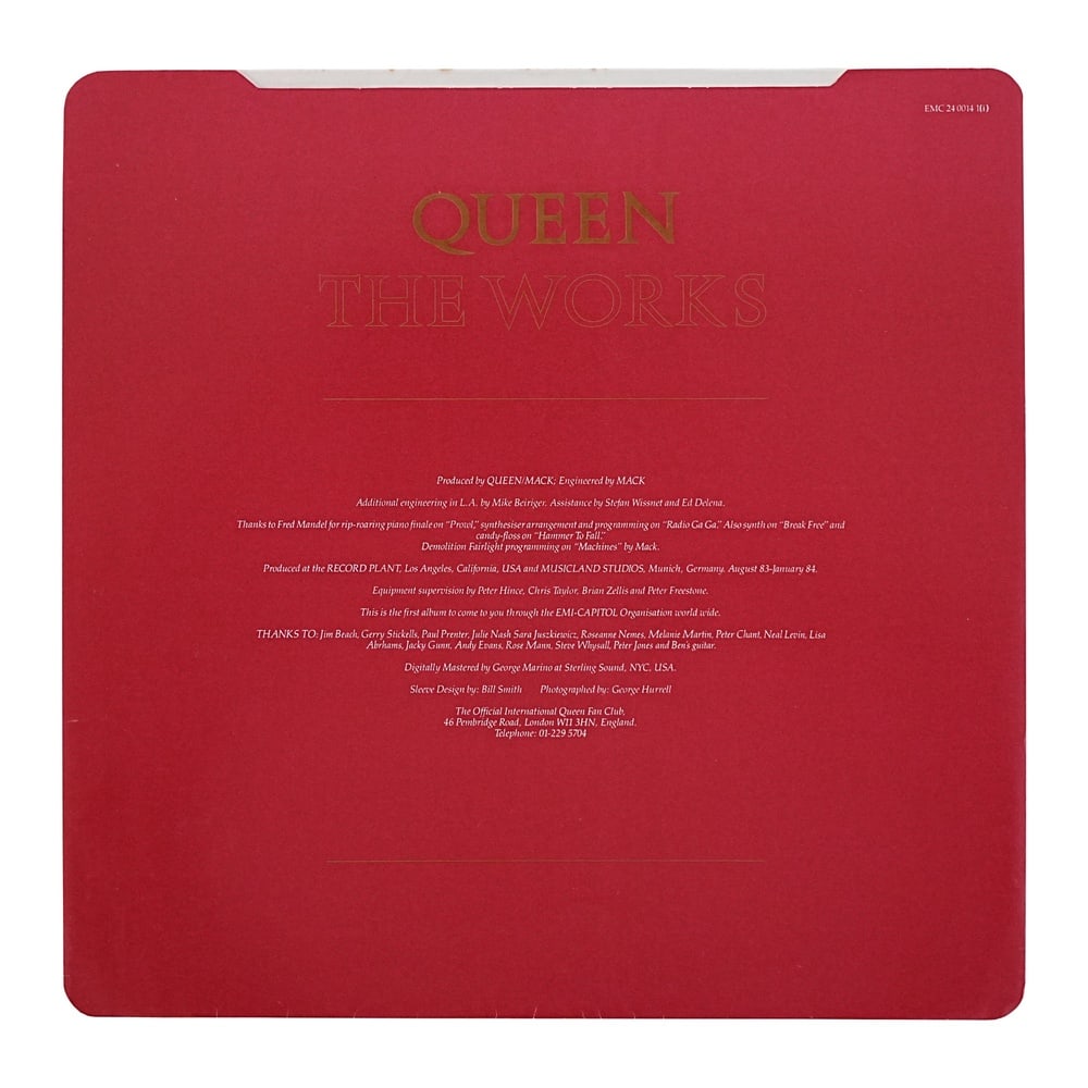 QUEEN FULLY SIGNED THE WORKS LP - 4