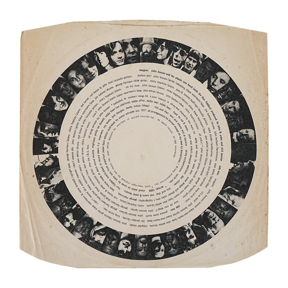 JOHN LENNON SIGNED IMAGINE LP - 3