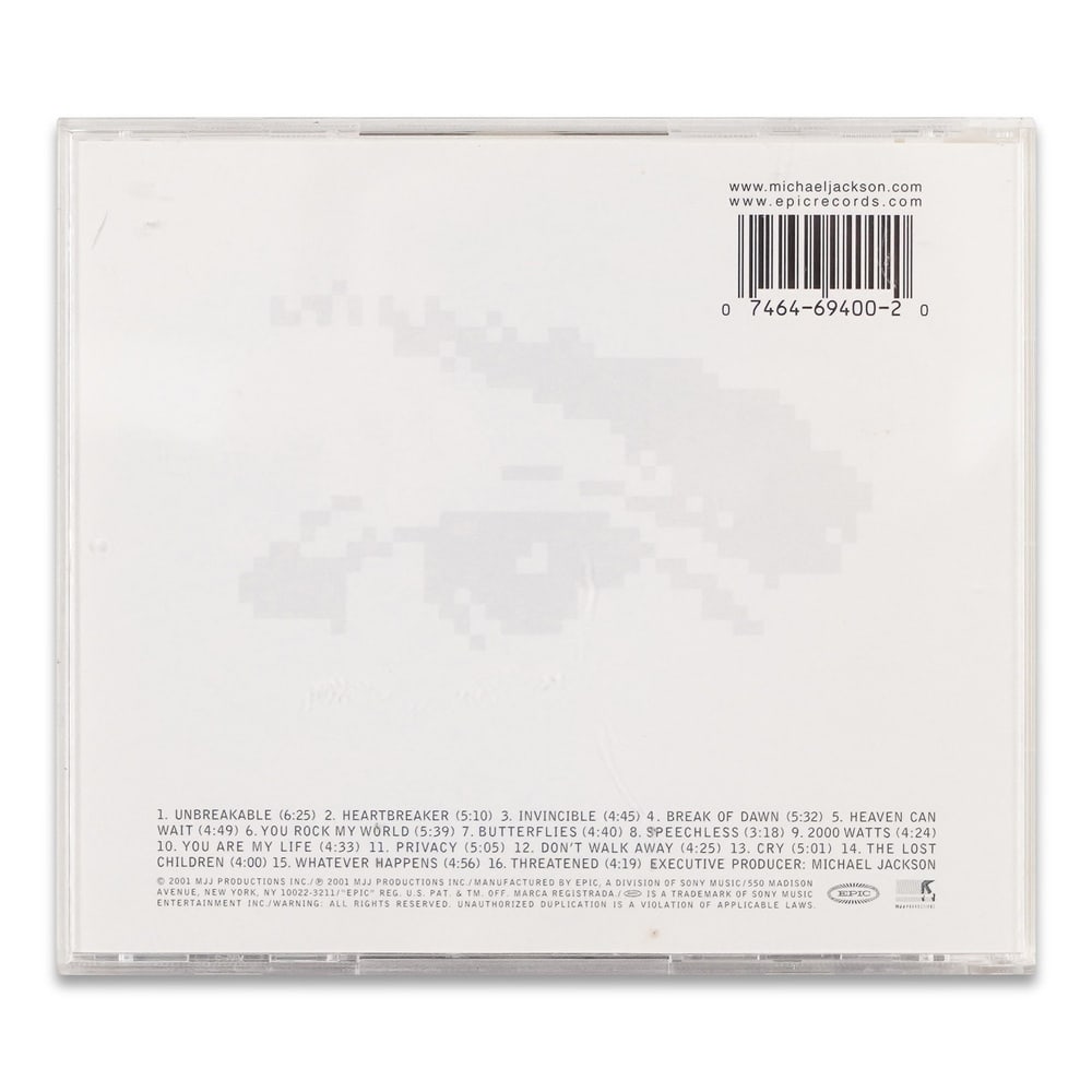 MICHAEL JACKSON "INVINCIBLE" CD - 2