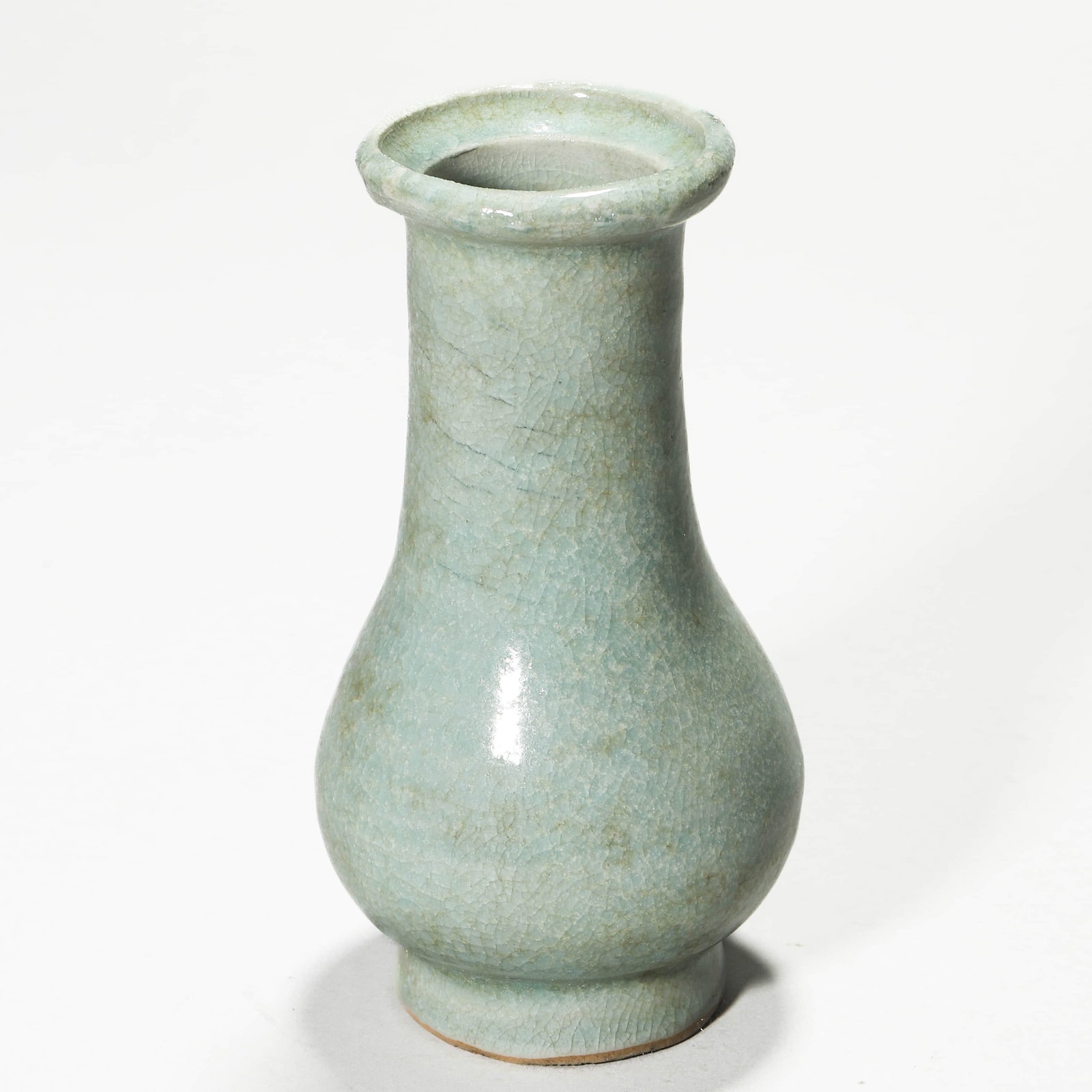 A CELADON-GLAZED VASE. - 2