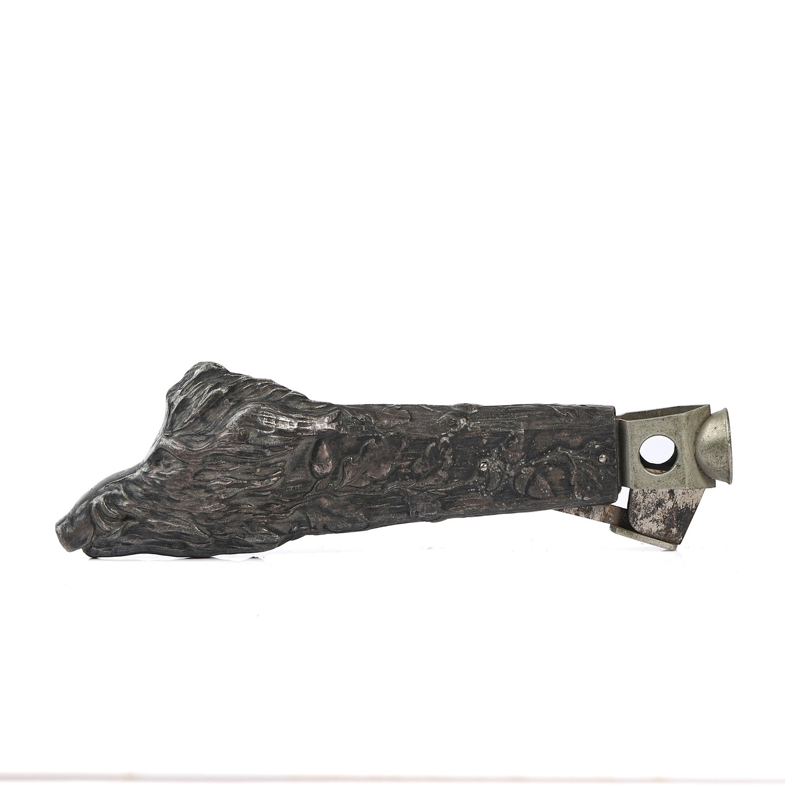 METAL CIGAR CUTTER WITH SCULPTED TREE-FORM HANDL (1 of 7)